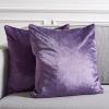 SAFAVIEH Home Collection Davina Purple Viscose 18-inch Square Set of 2 with Insert Pillow, 18″ x 18″(Purple)