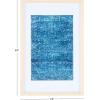 SAFAVIEH Home Collection Demitri Blue 14 x 23-inch Boho Distressed Wood Framed Textile Wall Art for Bedroom, Living Room, Foyer, Dining Area, Entryway