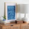 SAFAVIEH Home Collection Demitri Blue 14 x 23-inch Boho Distressed Wood Framed Textile Wall Art for Bedroom, Living Room, Foyer, Dining Area, Entryway