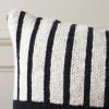 SAFAVIEH Home Collection Drew Modern Ivory/Black 12 x 20-inch Decorative Accent Throw Pillow with Insert