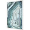 SAFAVIEH Home Collection Emerald Resonance Blue/Spring Green 16 x 20-inch Framed Wall Art for Bedroom, Living Room, Foyer, Dining Area, Entryway