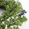 SAFAVIEH Home Collection Faux Artificial 24-inch Boxwood & Berry Decorative Wreath