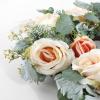 SAFAVIEH Home Collection Faux Artificial 24-inch Rose & Eucalyptus Decorative Wreath