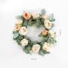 SAFAVIEH Home Collection Faux Artificial 24-inch Rose & Eucalyptus Decorative Wreath