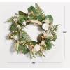 SAFAVIEH Home Collection Faux Artificial 28-inch Rose & Fern Decorative Wreath