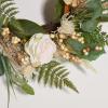 SAFAVIEH Home Collection Faux Artificial 28-inch Rose & Fern Decorative Wreath