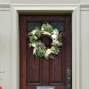 SAFAVIEH Home Collection Faux Artificial 28-inch Rose & Fern Decorative Wreath