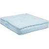 SAFAVIEH Home Collection Gardenia Champagne Tufted 18-inch Square Floor Pillow with Insert for Living Room Meditation Sofa Extra Seating(Blue)