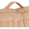 SAFAVIEH Home Collection Gardenia Champagne Tufted 18-inch Square Floor Pillow with Insert for Living Room Meditation Sofa Extra Seating(Champagne)