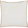 SAFAVIEH Home Collection Hallie White/Rust Linen 20-inch Square Decorative Accent Throw Pillow with Insert