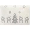 SAFAVIEH Home Collection Holiday Twinkling Rustic Farmhouse Reindeer Grey Cotton 16 x 24-inch Rectangle Decorative Accent Insert Throw Pillow
