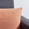 SAFAVIEH Home Collection Idalena Light Purple Cotton 18-inch Square Decorative Accent Throw Pillow with Insert(Light Orange)