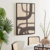 SAFAVIEH Home Collection Inky Freeway Modern Contemporary 24 x 36-inch Framed Wall Art Decor
