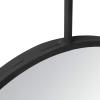 SAFAVIEH Home Collection Jander 18-inch Modern Black Round Mirror