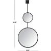 SAFAVIEH Home Collection Jander 18-inch Modern Black Round Mirror