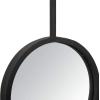 SAFAVIEH Home Collection Jander 18-inch Modern Black Round Mirror