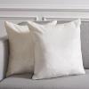 SAFAVIEH Home Collection Jovanni Purple Viscose 18-inch Square Pillow Set of 2 with Insert(Ivory)