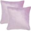 SAFAVIEH Home Collection Jovanni Purple Viscose 18-inch Square Pillow Set of 2 with Insert(Lavender)