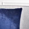 SAFAVIEH Home Collection Jovanni Purple Viscose 18-inch Square Pillow Set of 2 with Insert(Navy)