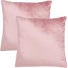 SAFAVIEH Home Collection Jovanni Purple Viscose 18-inch Square Pillow Set of 2 with Insert(Pink)