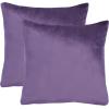 SAFAVIEH Home Collection Jovanni Purple Viscose 18-inch Square Pillow Set of 2 with Insert(Purple)