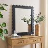 SAFAVIEH Home Collection Kase Black 26 x 33-inch Rectangle Decorative Accent Wall Mirror(Black)