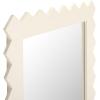 SAFAVIEH Home Collection Kase Black 26 x 33-inch Rectangle Decorative Accent Wall Mirror(White)
