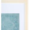 SAFAVIEH Home Collection Kotori Sage/Ivory 14 x 23-inch Boho Tribal Moroccan Wood Framed Textile Wall Art for Bedroom, Living Room, Foyer, Dining Area, Entryway