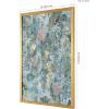 SAFAVIEH Home Collection Lasting Impression Sky Blue/Spring Green 16 x 20-inch Abstract Framed Wall Art for Bedroom, Living Room, Foyer, Dining Area, Entryway