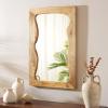 SAFAVIEH Home Collection Melody Handmade Wood Frame Wall Mirror(Beige)
