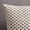 SAFAVIEH Home Collection Millie Cream/Black 12 x 20-inch Decorative Accent Throw Pillow with Insert(Cream/Black)