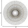 SAFAVIEH Home Collection Orbit The Sun Mirror, Natural
