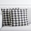 SAFAVIEH Home Collection PLS400 Pillow, Black/Ivory 2 Count