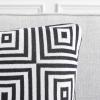 SAFAVIEH Home Collection PLS402 Pillow, Black/Ivory 2 Count
