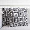 SAFAVIEH Home Collection PLS402 Pillow, Black/Ivory 2 Count