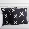 SAFAVIEH Home Collection PLS404 Pillow, Black/Ivory 2 Count