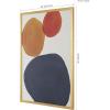 SAFAVIEH Home Collection Primary Objective Denim Blue/Red/Gold 18 x 24-inch Modern Abstract Framed Wall Art for Bedroom, Living Room, Foyer, Dining Area, Entryway