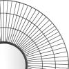 SAFAVIEH Home Collection Rainey 30-inch Modern Black Round Mirror