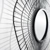 SAFAVIEH Home Collection Rainey 30-inch Modern Black Round Mirror