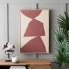 SAFAVIEH Home Collection Red Rocks Modern Contemporary 24 x 36-inch Framed Wall Art Decor