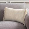 SAFAVIEH Home Collection Rowe Cream 12 x 20-inch Decorative Accent Throw Pillow with Insert(Creme)