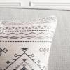 SAFAVIEH Home Collection Samira Boho Tribal Beige/Black Chenille 21-inch Square Decorative Accent Throw Pillow with Insert (Set of 2)(Beige/Black)