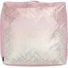 SAFAVIEH Home Collection Sarla Navy/Silver 26-inch Round Floor Pillow with Insert for Living Room Meditation Sofa Extra Seating(Pink/Gold)