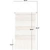 SAFAVIEH Home Collection Sedona Zeta Ivory/Beige Boho Tribal Woven Wool Tassel Fringe Tapestry Hanging Wall Art
