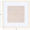 SAFAVIEH Home Collection Stenquist Gold/Beige 18-inch Square Boho Wood Framed Textile Wall Art for Bedroom, Living Room, Foyer, Dining Area, Entryway