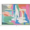 SAFAVIEH Home Collection Stroke of Genius 48 x 36 Framed Linen Canvas Wall Art Decor, Ideal for Living Room, Bedroom, Foyer, Entryway