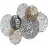 SAFAVIEH Home Collection Viviette Multicolored Metal Overlapping 7-Disk Wall Decor