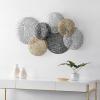 SAFAVIEH Home Collection Viviette Multicolored Metal Overlapping 7-Disk Wall Decor
