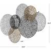 SAFAVIEH Home Collection Viviette Multicolored Metal Overlapping 7-Disk Wall Decor