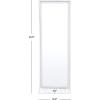 SAFAVIEH Home Jerri Silver Rectangle 36-inch High Standing Shelf Mirror, Teal